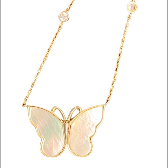Isabella M Mother Of Pearl Butterfly 